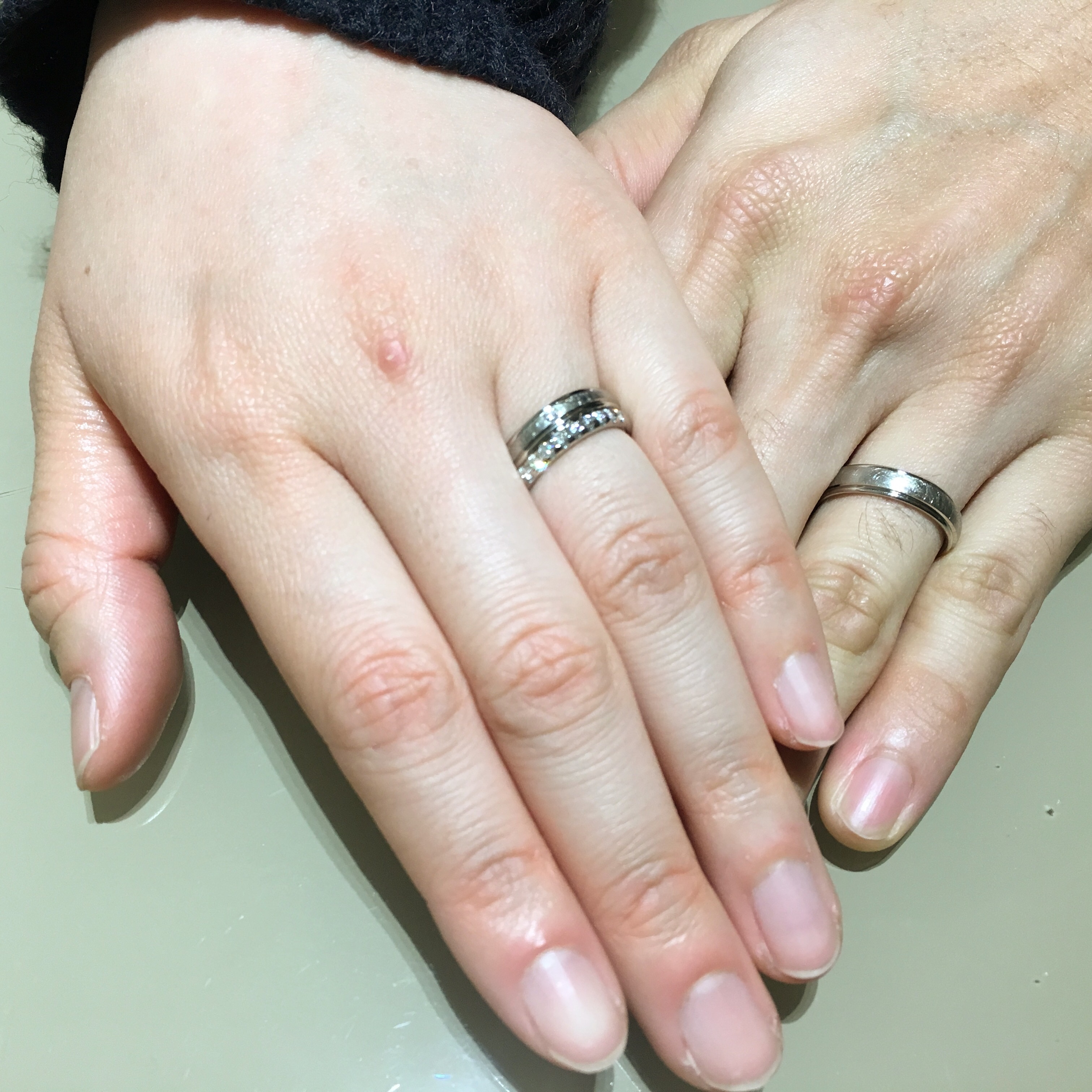 お客様のこだわりring 撮らせて頂きました 神戸三宮の婚約指輪 結婚指輪 プロポーズgravie グラヴィ