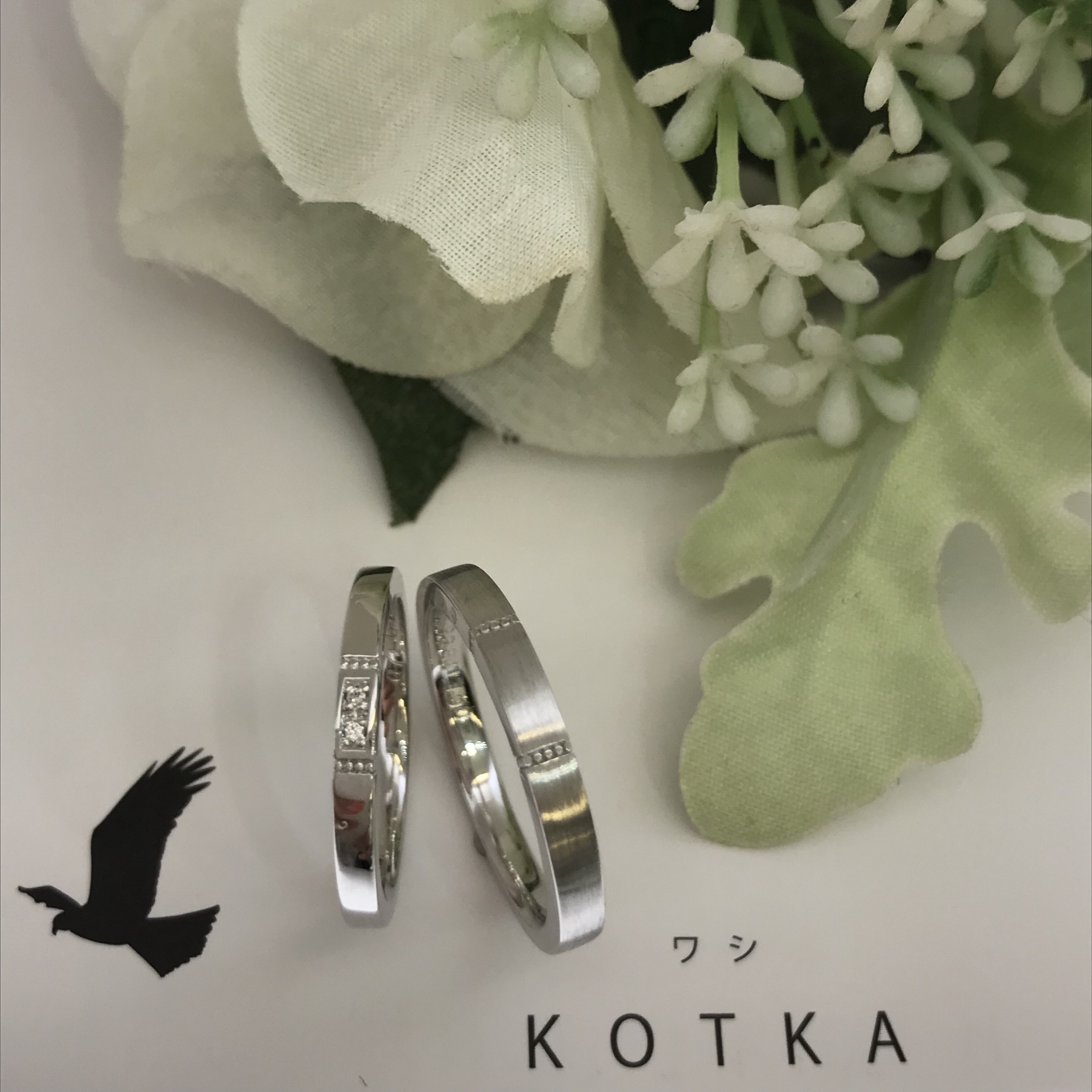 フラットでかっこいい結婚指輪 神戸三宮の婚約指輪 結婚指輪 プロポーズgravie グラヴィ