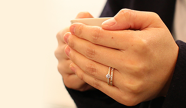 GRAVIE グラヴィ　パール ゴールドリング　指輪　セイレーンアズーロ いつものファッションよりおしゃれにさせる結婚指輪・婚約指輪｜GRAVIE